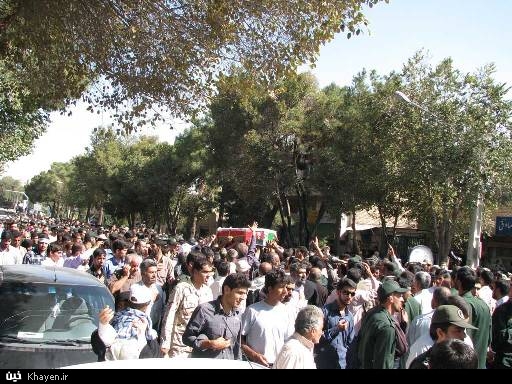 گزارش تصویری اختصاصی خین از مراسم تشییع پیکر سردار سرتیپ پاسدار شهید عباسعلی جان نثاری.